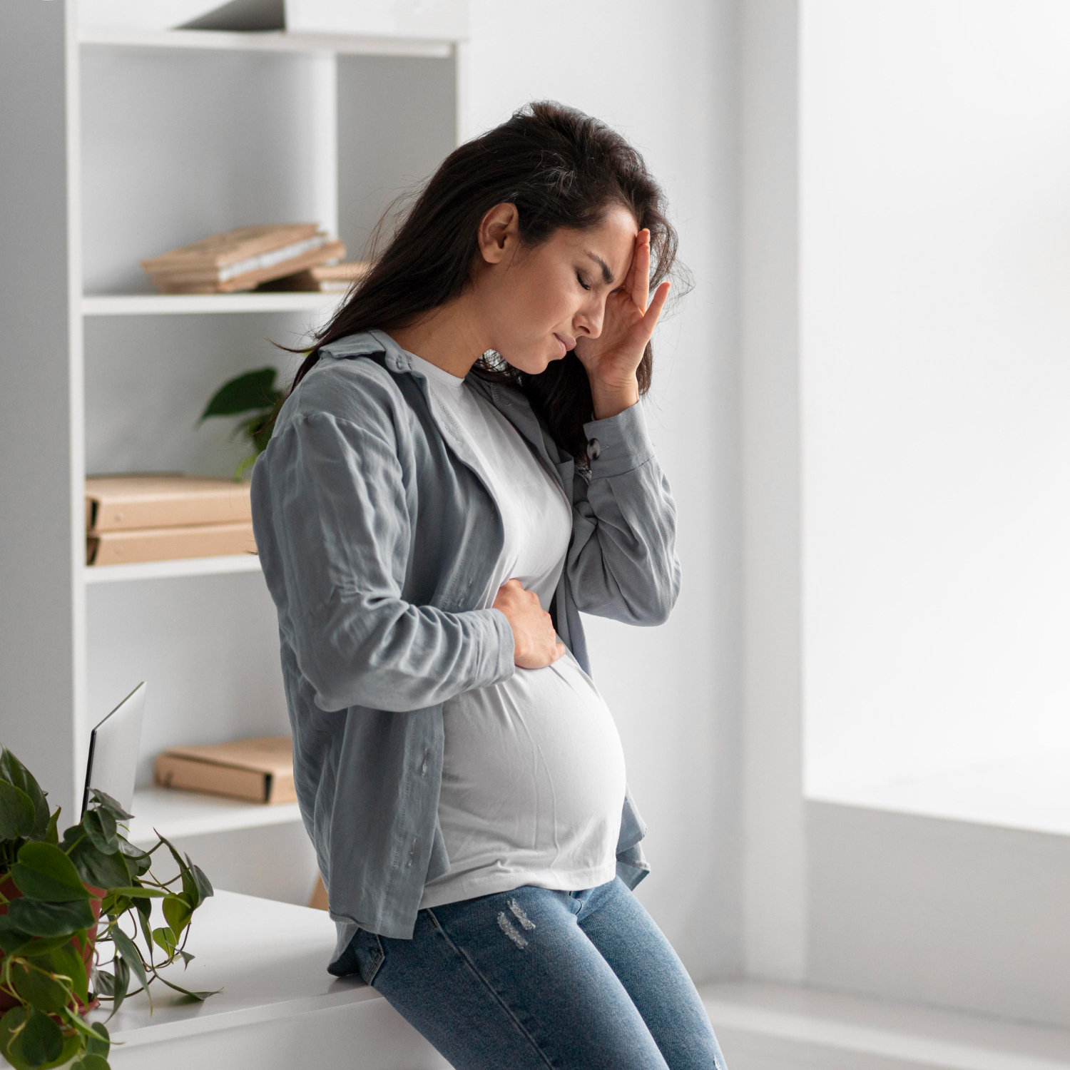 side-view-pregnant-woman-home-having-headache-skin-problem